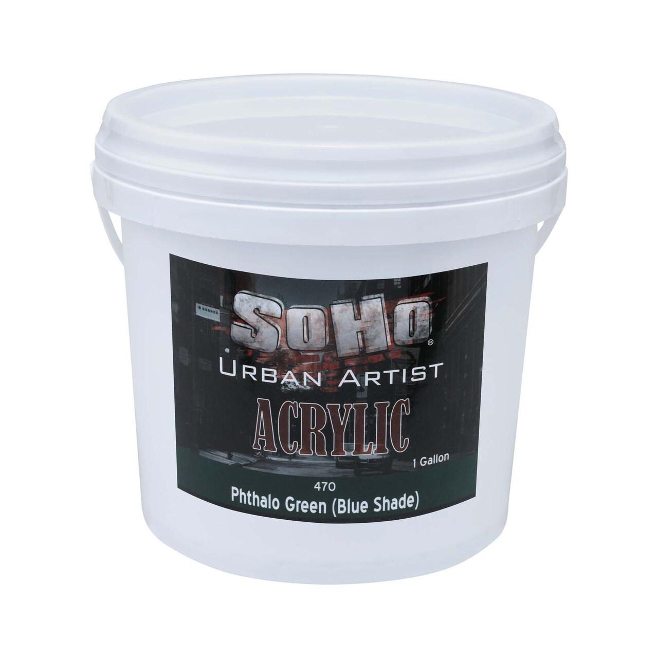 SoHo Urban Artist Heavy Body Acrylic Paint - 1 Gallon - Thick, Rich Color, Excellent Coverage, Professional Quality - Artists Acrylic Paint